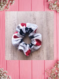 PAWS AND HEARTS-Baby bandana and Mama Scrunchie & Headband