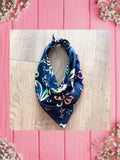 Batik Tie Dye-Baby bandana and Mama Scrunchie/Headband