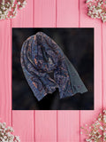 Paisley Ocean Blue-Baby Bandana and Mama Scarf