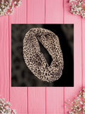 Cheetah Print-Baby Bandana and Mama Scarf