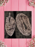 Cheetah Print-Baby Bandana and Mama Scarf