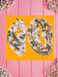 Falling Floral-Baby Bandana and Mama Scarf