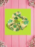 St Pats Pawprints-Baby bandana and Mama Scrunchie