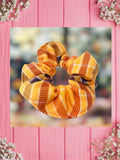 Yellow Fall Plaid-Baby bandana and Mama Scrunchie